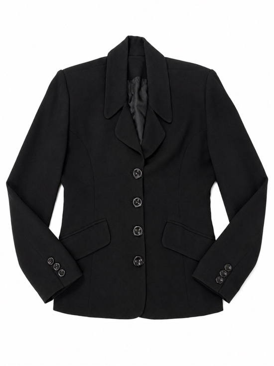 Ayhan Jackets & Blazers - AYHAN Black Structured Blazer Jacket Women’s Size 36 Career Minimalist Chic‎